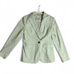 Classic Mint Single-Button Women's Blazer